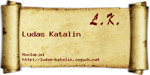 Ludas Katalin névjegykártya